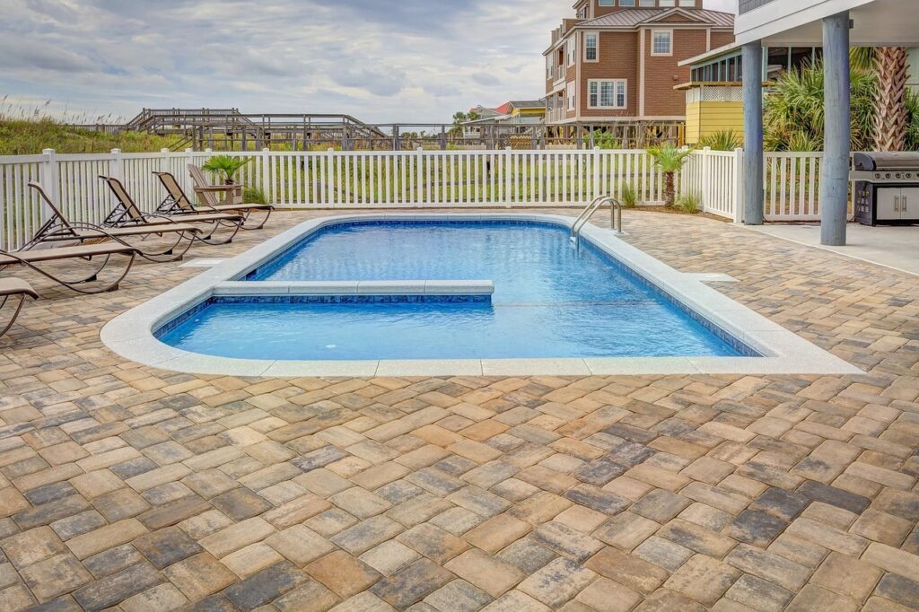 pool, tile, swimming, architecture, home, design, leisure, luxury, lifestyle, nature, water, brown home, brown design